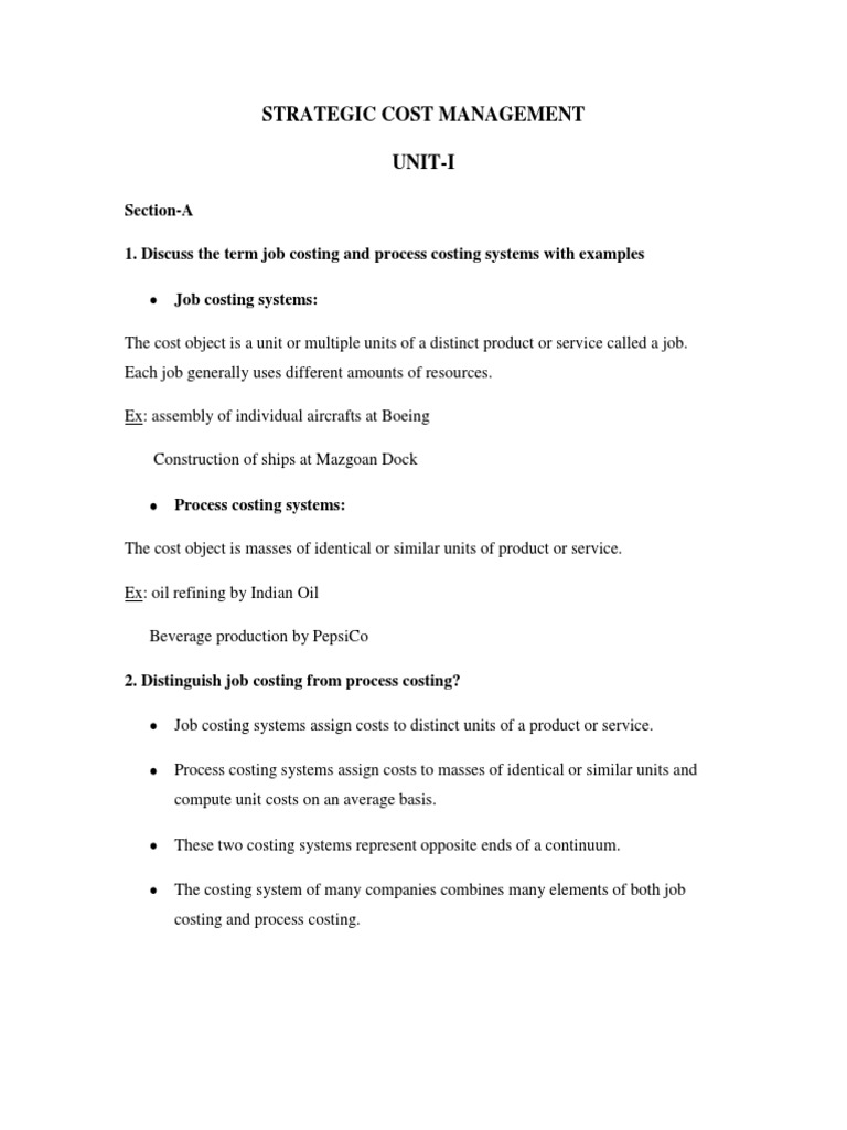 Strategic Cost Management Techniques | PDF | Regression Analysis ...