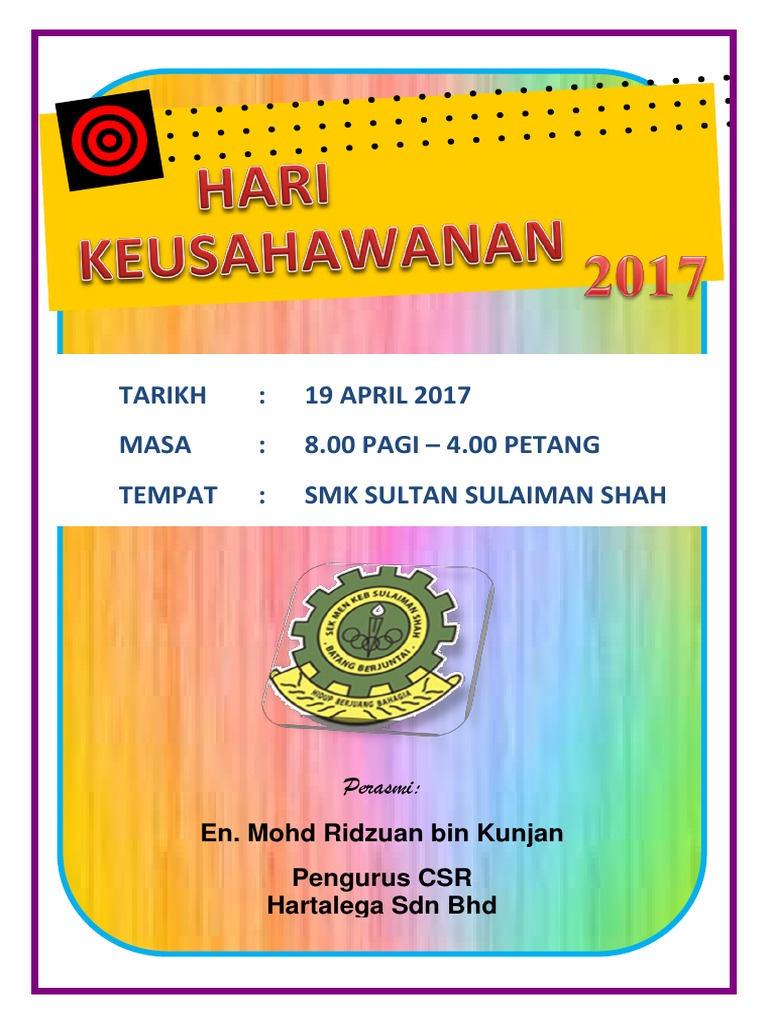 Buku Program Hari Keusahawanan 2017