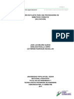 Diseno de Planta para Una Procesadora de Embutidos Carnicos