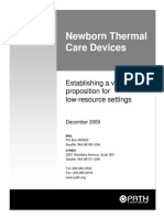 Newborn Thermal Devices in Low Resource Settings