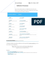 Reflexive Pronouns