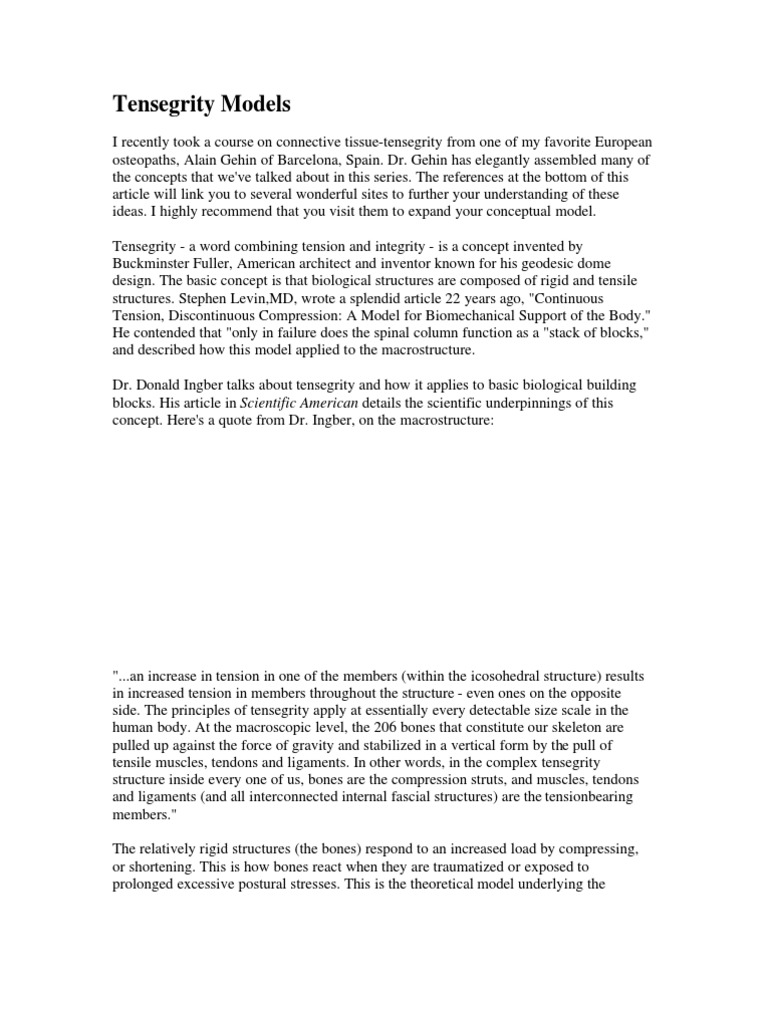 Tensegrity Models by Heller | PDF | Self-Improvement | Science ...