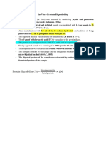 Protein Digestibility Method