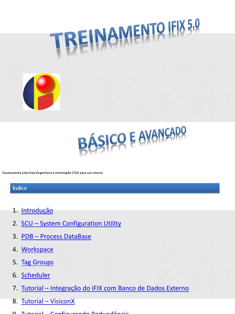 Tutorial de Configuração do iFIX 5.0 | PDF | Scada | Servidor (informática)