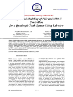 Analysis and Modeling of PID and MRAC Controllers for a Quadruple Tank System Using Lab view