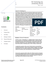 Analyst Consensus Rating: About XG Technology, Inc