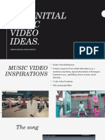 Our Initial Music Video Ideas