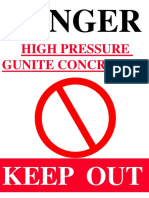 High Pressure Gunite Concreting: Danger