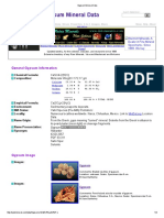 Gypsum Mineral Data