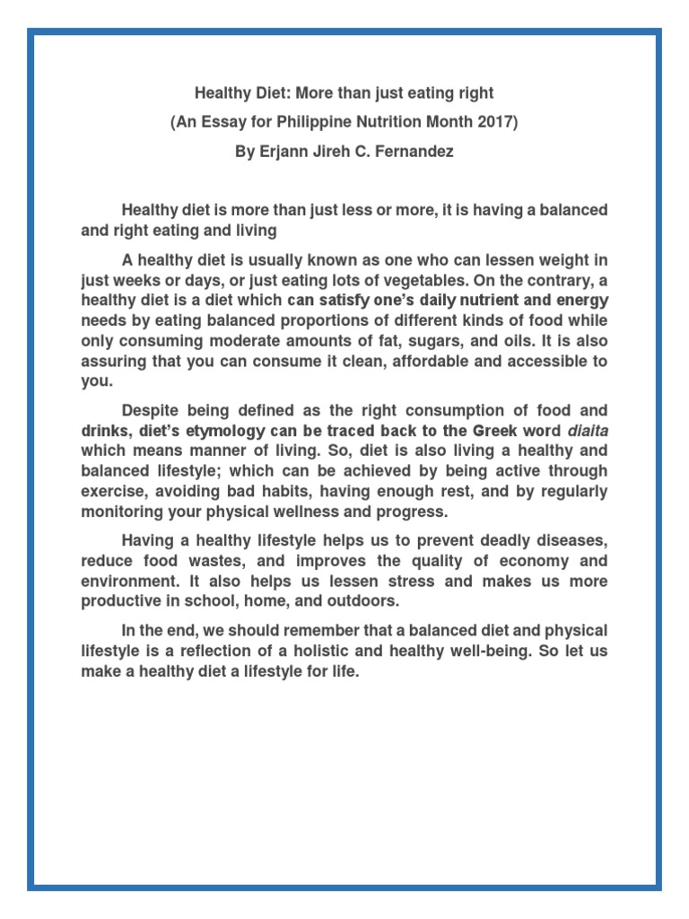 Essay on Nutrition and Growth | Ivory Research