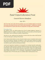 Tamil United Liberation Front - General Election Manifesto 1977