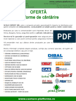 Oferta Platforme de Cantarit Paleti 11.2015