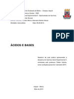 Relatorio de Acidos e Bases