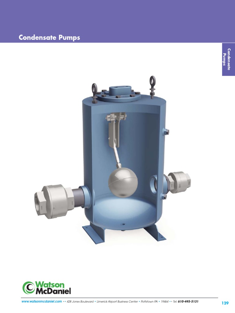 Condensate Pumps | PDF | Pump | Valve