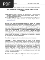 Methode de Calcul Des Crues Des OUed