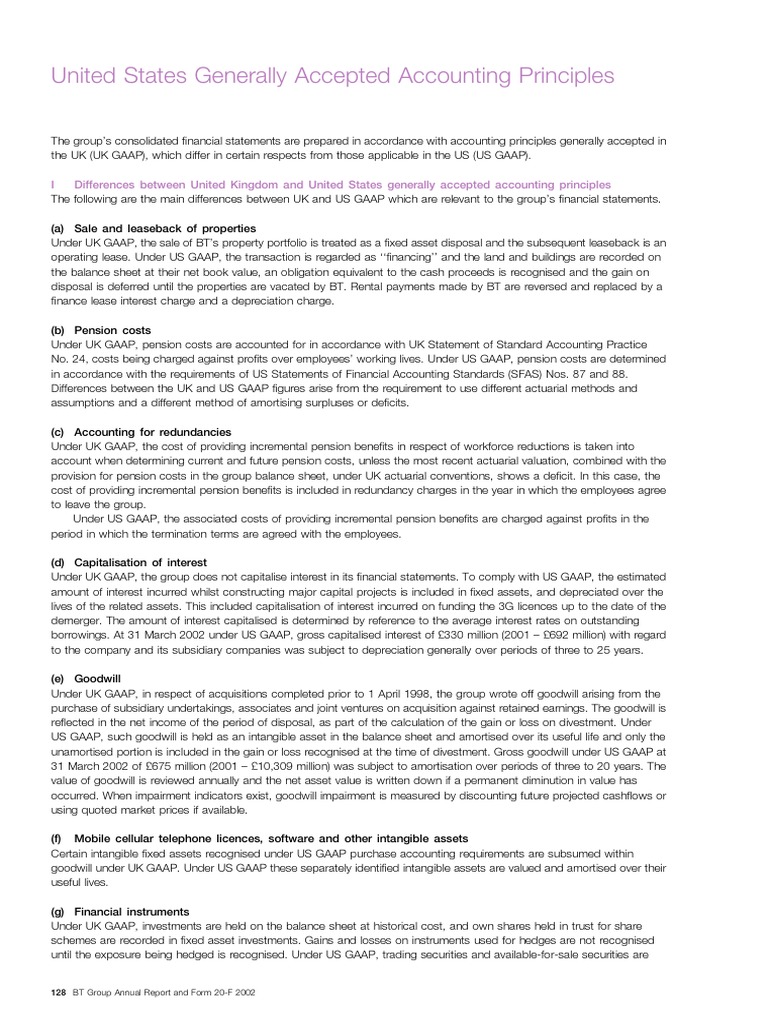 United States Generally Accepted Accounting Principles | PDF | Goodwill ...