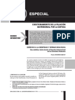 Derecho A La Identidad y Verdad Biologic PDF