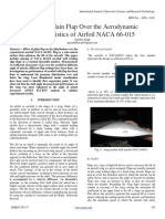 Effect of Plain Flap Over The Aerodynamic Characteristics of Airfoil NACA 66-015