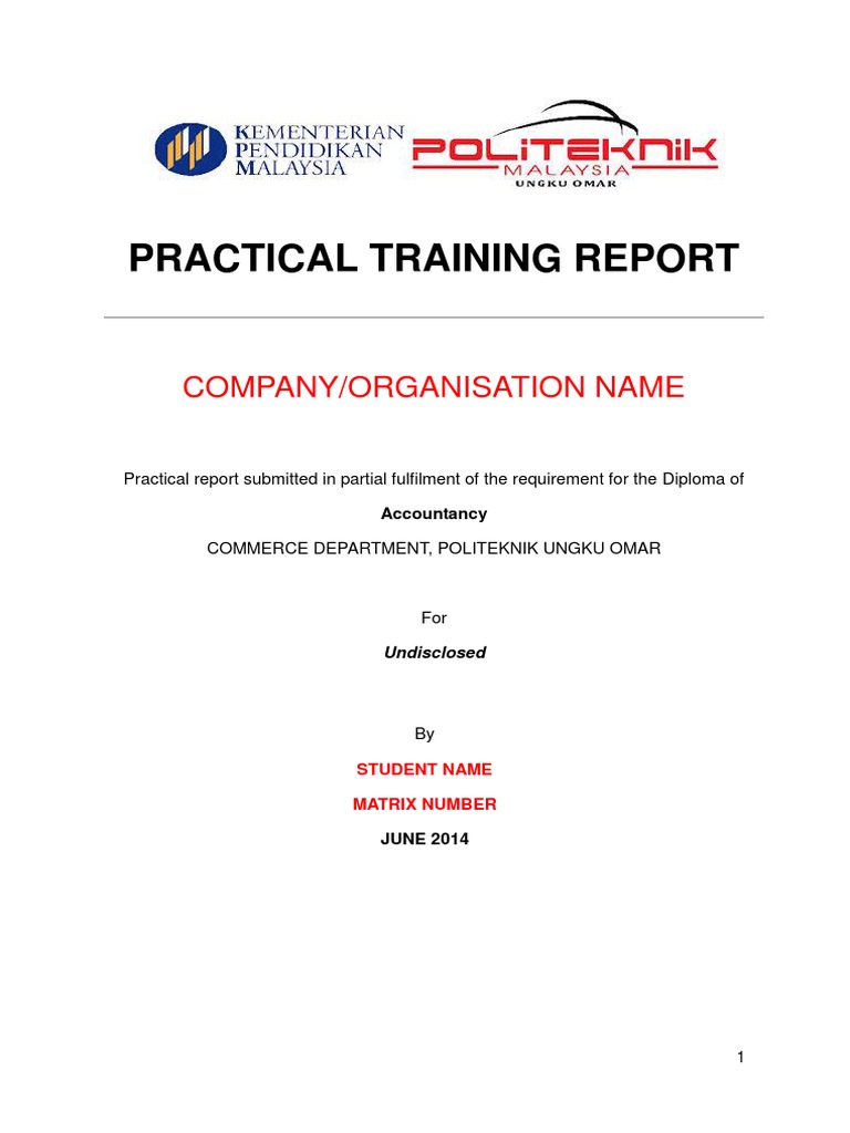 Contoh Laporan Latihan Industri Nature Business