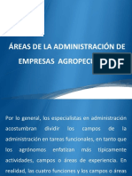 Areas de La Administracion de Empresas Agropecuarias