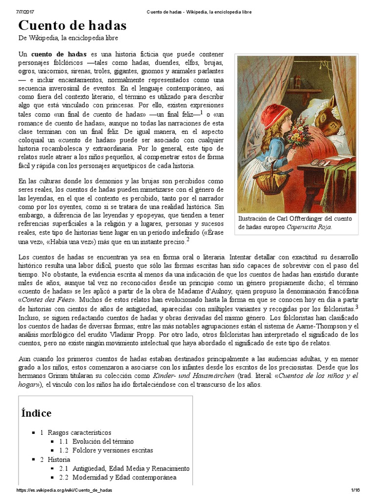 Caperucita Roja - Wikipedia, la enciclopedia libre