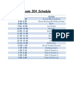 17-18 Instructional Day Schedules by Room