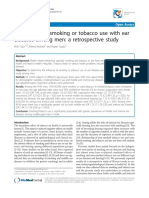 Association of Smoking or Tobacco Use With Ear