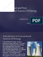 Conventional and Non Conventional Sources of Energy: Submitted By-Reetika Agarwal