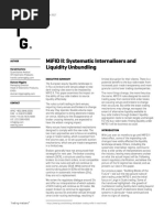 ITG MiFIDII Systematic Internalisers and Liquidity Unbundling