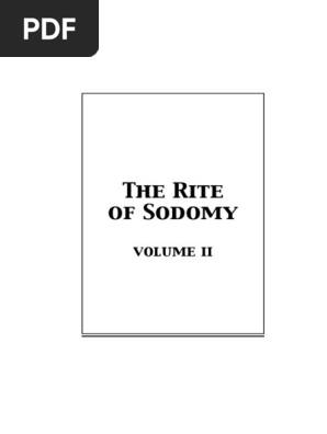 Rite of Sodomy Vol II PDF | PDF | Homosexuality | Human Sexual Activity