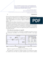 El Efecto de La Inductancia en Las Fuentes de Corriente Directa y La Generación de Armónicos en El Proceso de Rectificación