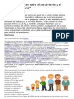 Que Relacion Hay Entre El Crecimiento y El Desarrollo Humano