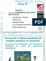 Transporte y Almacenamiento de Iones Metalicos