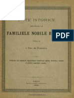 Date Istorice Privitoare La Familiile Nobile Române. Partea 1 PDF