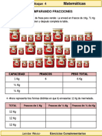 3er Grado - Matemáticas - Comparación de Fracciones PDF