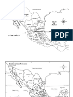 Mapa Rep Mex Con Capitales