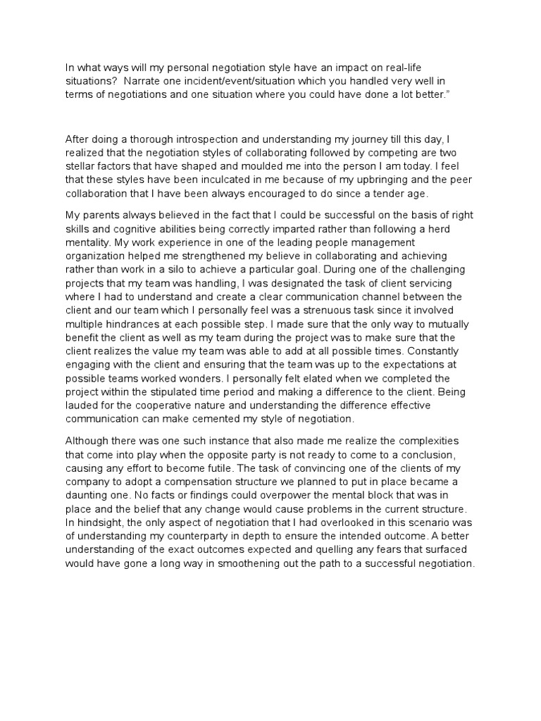Negotiation essay topics picture