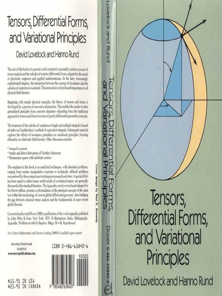 Tensors, Differential Forms and Variational Principles Lovelock Rund (1975) Dover PDF PDF
