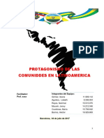 Protagoismo Latinoamericano de Las Comunidades