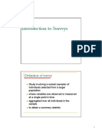 Introduction To Surveys