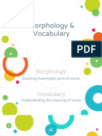 Morphology and Vocabulary