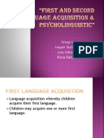 First and Second Language Acquisition & Psycholinguistic(1)