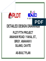 Detailed Design Drawings: PLDT FTTH Project Anahaw Road / Yakal ST., Brgy. Anahaw Ii Silang, Cavite
