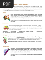 Families of Musical Instruments