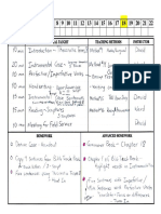Schedule Form - Week 18 PDF