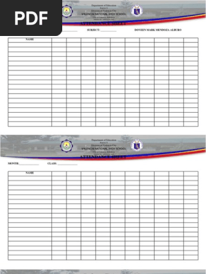 Attendance Sheet