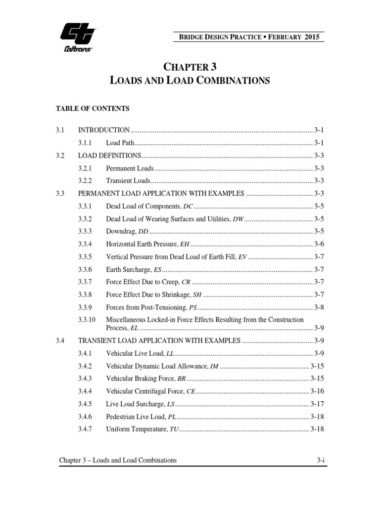 Load Combinations in Bridge Design | PDF | Structural Load ...