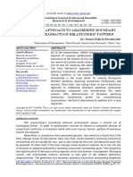 Behavioral Approach to Leadership Boundary Spanning Transaction Relationship Pattern