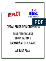 Detailed Design Drawings: PLDT FTTH Project Brgy. Fatima Ii Dasmariñas City, Cavite