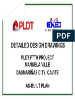 Detailed Design Drawings: PLDT FTTH Project Manuela Ville Dasmariñas City, Cavite